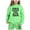 Light Green, variant on Outfits Sets for Little Girls Long Sleeve Hooded Hoodie Set Fashion Sweatshirts and Sweatpants 2-3 Years