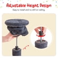 thumbnail image 6 of Furcato Cat Tree, Floor to Ceiling Cat Tower Adjustable Height [92.9-102.4in=235-258cm], 7 Tiers Cat Climbing Play House, Smoky Grey, 6 of 9