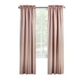 thumbnail image 2 of Thermalogic Ticking Stripe Pole Top Curtain Panel Pair Window Dressing each 40 x 63 in Navy, 2 of 9