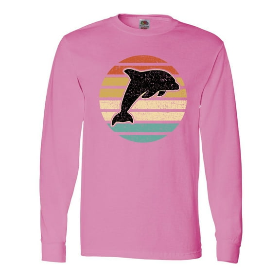 Inktastic Dolphin Cute Beach and Vacation Long Sleeve T-Shirt