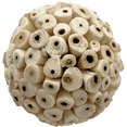 thumbnail image 4 of 5107 Mega 4 Inch Sola Ball M&M Bird Toys Huge Natural Material Forage Chew, 4 of 4