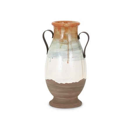 Chic Morrison Medium Vase with Metal Handles