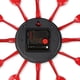 thumbnail image 4 of Reloj de Cocina Reloj de Pared perfecl Reloj de pared de acero inoxidable rojo, 4 of 8