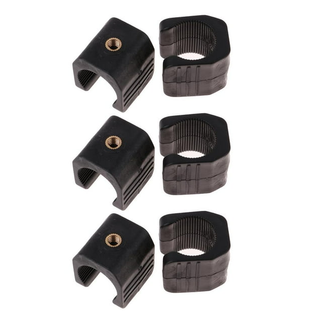 6pcs Bicicleta Bicicleta Linterna Soporte Montaje Clip Para Trípode Bicicleta Soporte Macarena Soporte para linterna