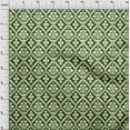 thumbnail image 4 of oneOone Cotton Silk Forest Green Fabric Asian Ikat Fabric For Sewing Printed Craft Fabric By The Yard 42 Inch Wide, 4 of 4