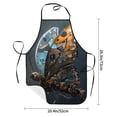 thumbnail image 2 of Yiaed Steampunk Mechanical Butterfly Print Kitchen Apron with Hand Wipe Pockets,Big Pocket,Aprons for Women with Pockets, Waterproof for Cooking Baking, 2 of 7
