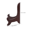 thumbnail image 4 of HLONK Desktop Stand Wooden Shelf Photo Display Holder Easel Plate Tea Cake Rack Board, 4 of 6
