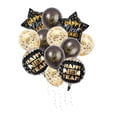 thumbnail image 3 of Globos de fiesta de año nuevo Mezclado de Yotijar Negro de Látex de confeti, 3 of 8
