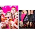 thumbnail image 3 of Zando 2 Packs 80s Leg Warmers for Women Girls Ribbed Knit Leg Warmer Custume Knitted Neon Leg Socks for Party Sports Yoga Black Pink, 3 of 6