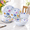 Flowers birds, variant on 12-piece Dinnerware - Sunflower Bird Plates And Set