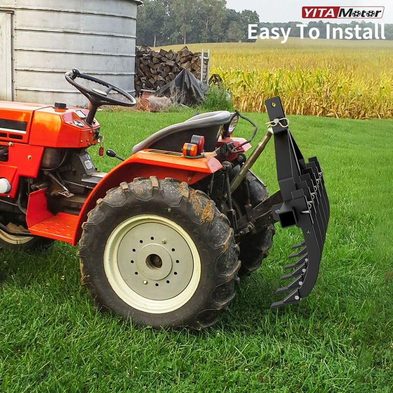 RVNI Chisel Plow Scarifier Detachable Cultivator and 6 Scarifier Shank Design for CAT 0 CAT 1 ATV UTV Walmart