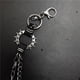 thumbnail image 3 of Cadena de cinturo Llavero, Vintage con seguimiento de 2 vías punk unisex Negro Cadena de cinturón de metal fresco para hombres Mujeres Yinane Cadena de la cintura, 3 of 7