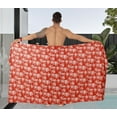 thumbnail image 4 of HAPPY BAY Men's Swim Trunk Bathing Suit Sarong Pareo Beach Wrap One Size Palm Tree, Red Summer Vacation Aloha, 4 of 5