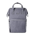 thumbnail image 3 of Sunveno Quilted Diaper Backpack Large Capacity Diaper Bag, Grey, 3 of 15