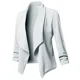 thumbnail image 1 of Cárdigan fino de manga larga para mujer, chaqueta fruncida asimétrica, traje de negocios informal, prendas de vestir, 2024, 1 of 4