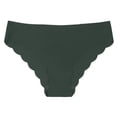 thumbnail image 3 of Blmnix Women Panties Breathable Underwear Hipster Panties Seamless No Show Boxer Green Underwear for Women Plus Size, 3 of 4