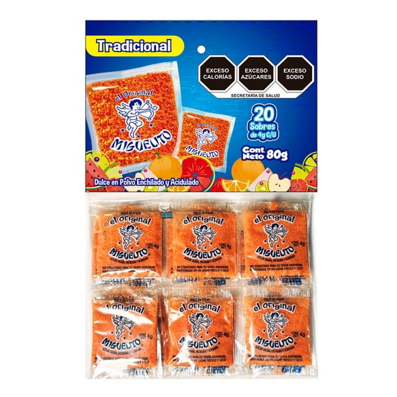 Dulce en polvo Miguelito enchilado y acidulado 80 g