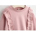 thumbnail image 4 of Conti Kids Baby Female Cotton Long Sleeve Ruffle Sweatshirts Pink 3-4 Years, 4 of 5