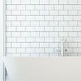 thumbnail image 4 of WALPLUS 20 PCS 3D Renter Friendly Peel and Stick Tile Stickers Pure White with Gray Grout 12 x 6 in, 4 of 11