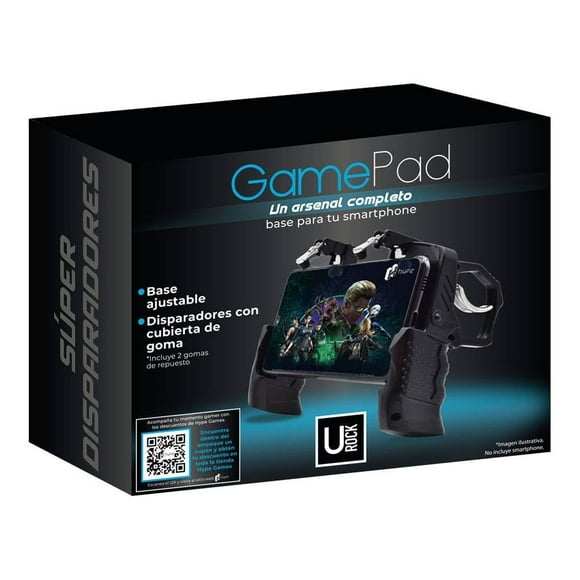 Base para Smartphone con Gatillos Urock Gamepad Negro