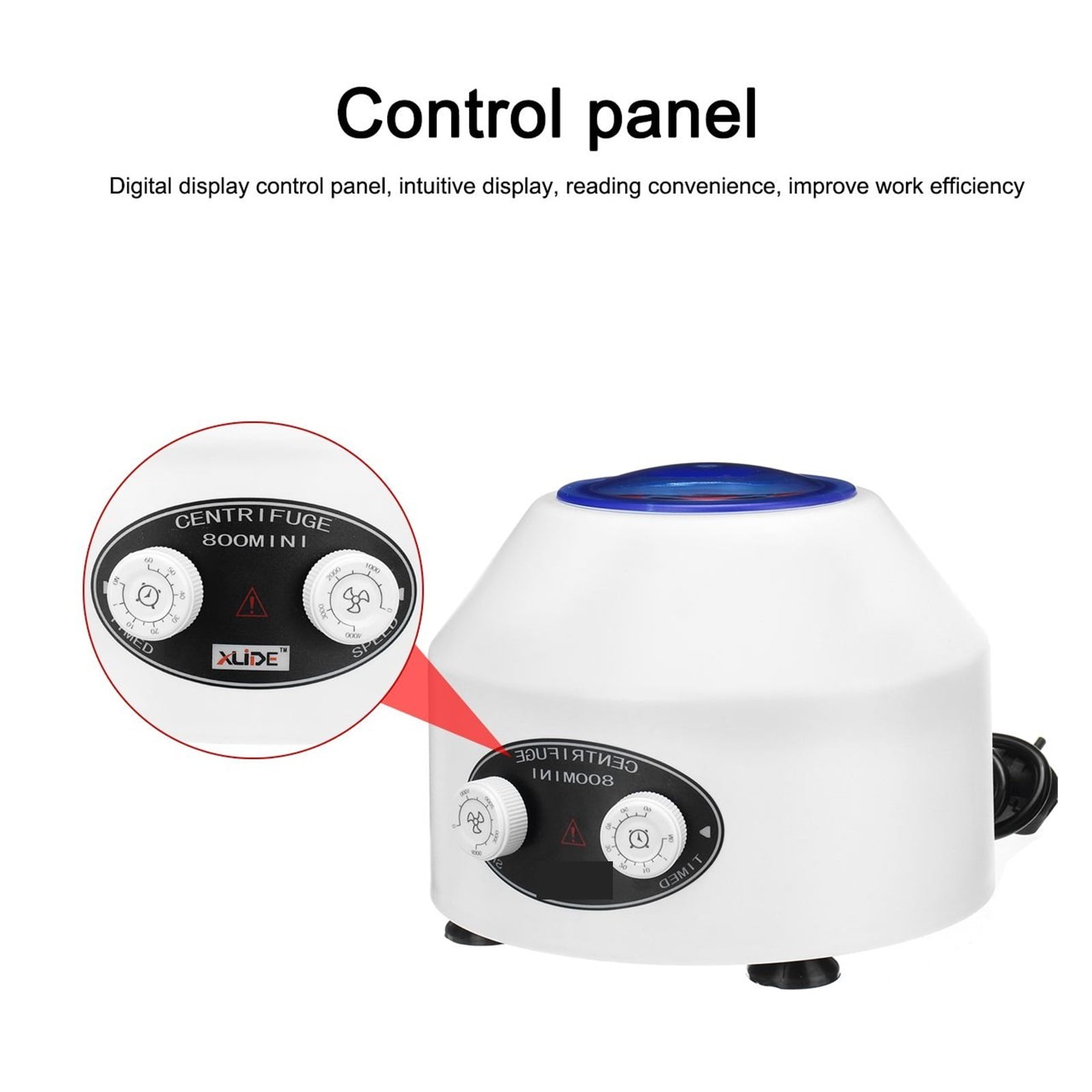 Blood Centrifuge PRP Plasma Centrifuge Machine 4000rpm 1685xg Timing Medical Centrifuge Lab Practice Machine Desktop Centrifuge ,Easy to Operate