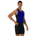 thumbnail image 4 of Doomiva Men's One Piece Swimwear Swimsuit Wetsuit Tank Top Bodysuit Royal Blue XL, 4 of 7