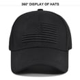 thumbnail image 2 of American Flag Embroidered Hat, Adjustable Fit USA Baseball Cap for Men Women, Dad Hats, Outdoor Ball Caps for Casual Wear, 2 of 9