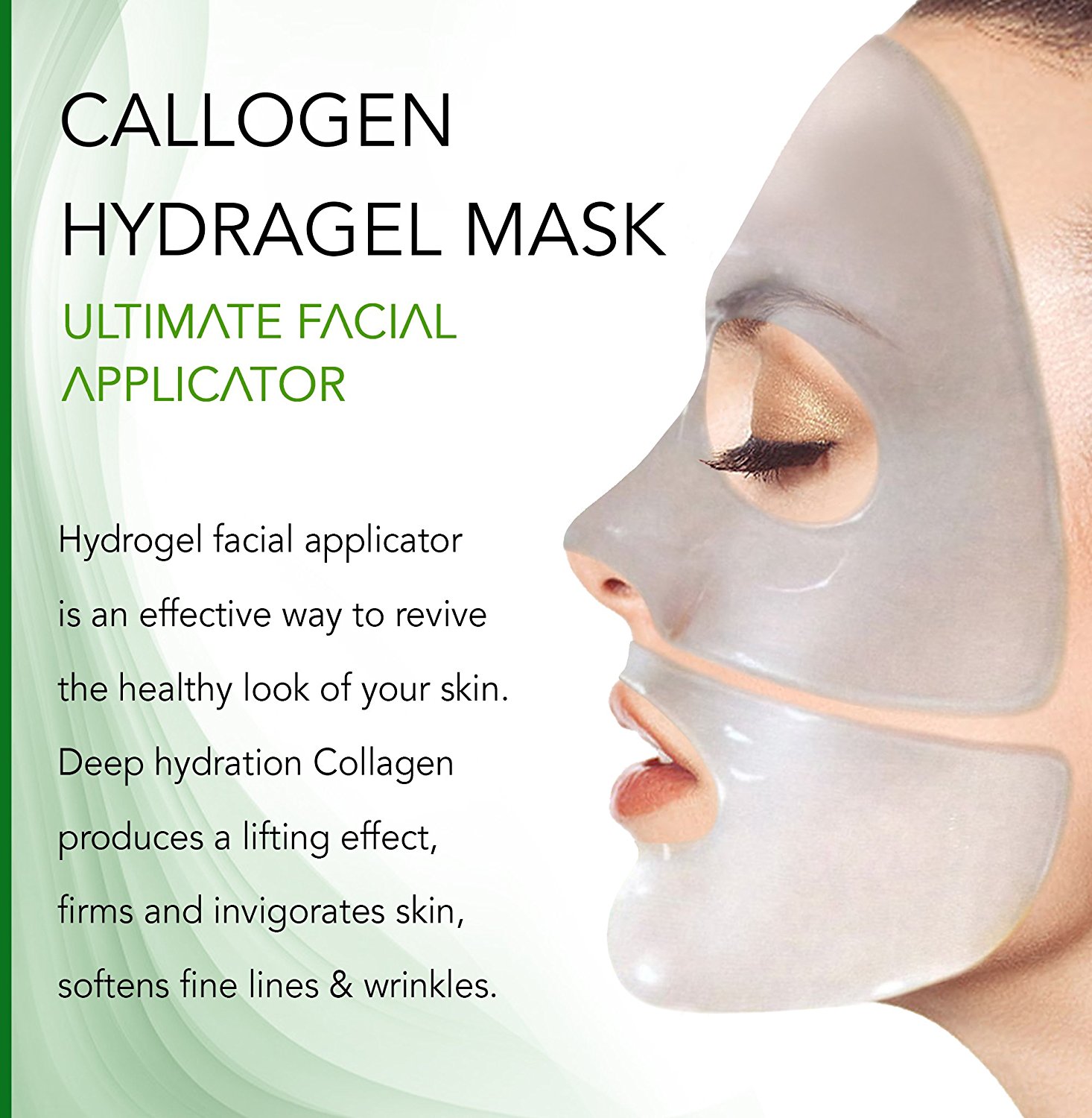 Facial Mask Ultimate Collagen Applicator It Works for Deep Hydration and  Rejuvination 8 masks - image 2 of 5
