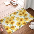 thumbnail image 4 of Honeii Artistic Marble Pattern Sunflower Pattern Door Mat, Welcome Door Mats Outdoor Indoor, Stain and Fade Resistant, Non-Slip Entry Matfor Bedroom, Bathroom, Kitchen, 4 of 7