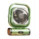 thumbnail image 1 of Ventilador de Camping al aire libre con ventilador de mesa ligero ventiladores personales rotación de 360  degree práctico ventilador portátil ventilador de Verde, 1 of 8