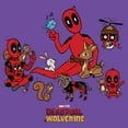 thumbnail image 2 of Junior's Marvel: Deadpool & Wolverine Forest Friends  Graphic T-Shirt, 2 of 4