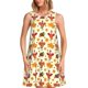 thumbnail image 1 of Balery Thanksgiving Turkeys Vestidos de verano para mujer con estampado: vestido holgado sin mangas, vestido playero informal y cómodo para días calurosos., 1 of 7