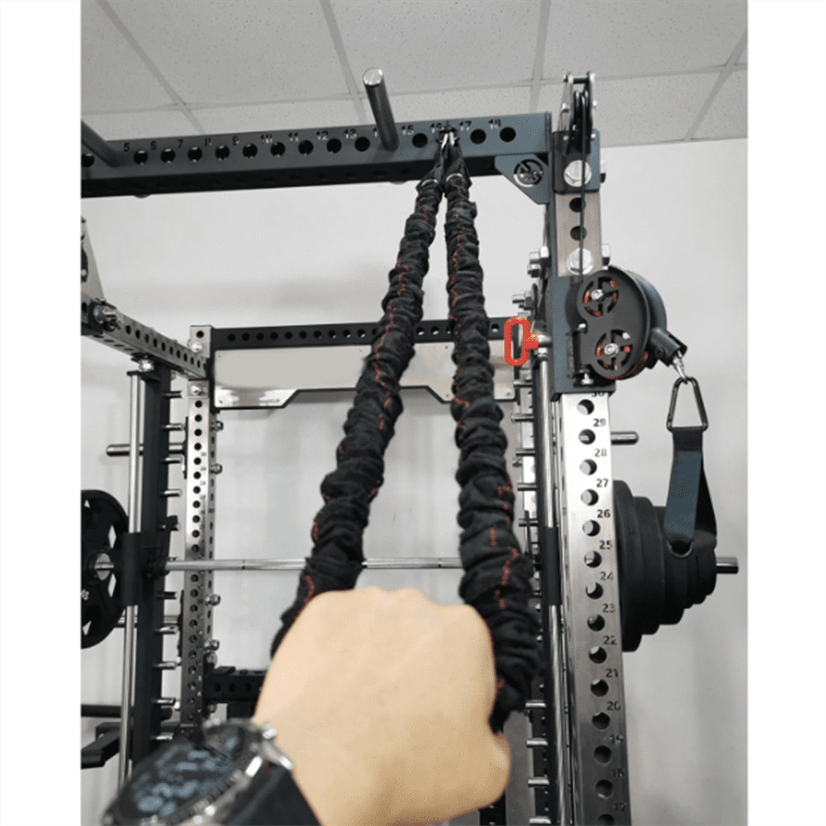 Electric Cage Squat Rack Home Gym Accessories,Squat Rack for Home Gym Fitness Equipment,Rack Accessorie for 1 Inch Holes