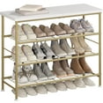 thumbnail image 6 of 6-Tier Metal Shoe Rack Organizer, Decorations For Home, Large Stable Stackable Shoe Tower, Room Decor, Suitable For Entrance Wardrobes, Bedroom Garages, Space Saving, 6 of 20
