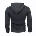thumbnail image 4 of Luxalzxs Men's Fashion Hoodies & Sweatshirts Blocking Color Long Sleeve Loose Drawstring Sport Hooded Sweatshirts Jacket Casual Lightweight Cardigan Outwear Zip Up Hoodies with Pocket, 4 of 4