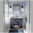 thumbnail image 2 of S4Sassy Peel & Stick Vinyl Wallpaper, Chic Floral Wallpaper Contact Paper Waterproof - Blue, 25"x60", Removable Wall Covering for Bedrooms & Living Areas, Renter Spaces, Cabinets, 2 of 8