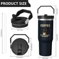 thumbnail image 5 of 1pc Cat Lovers 30oz Tumbler with Straw & Handle - Insulated Stainless Steel Cup | Holiday Gift for Man Women (Christmas, Valentine's, Birthday), 5 of 7