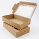 thumbnail image 2 of 20 cajas de papel kraft para pasteles con ventana para exhibir postres, galletas, pasteles, repostería y postres, 2 of 7