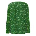 Christmas Costumes Woman 2024 Xmas Snowflake Print Blouse Crew Neck