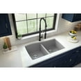 thumbnail image 2 of Karran Usa Qu-720 Quartz Qu 33-1/2" Undermount Double Basin Quartz Composite Kitchen Sink, 2 of 5
