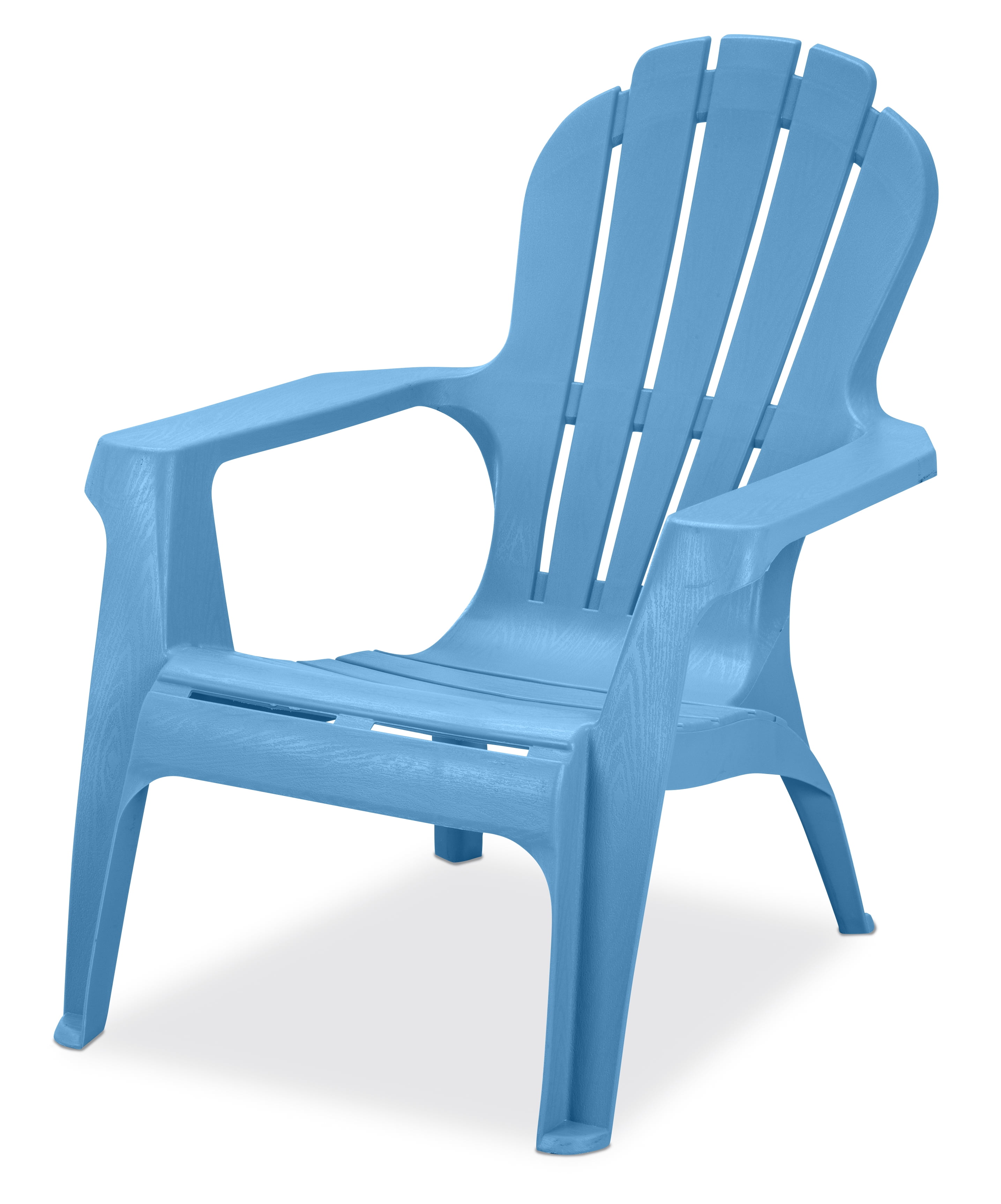 US Leisure Resin Adirondack Plastic Patio Furniture Chair, Blue