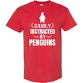 thumbnail image 3 of Inktastic Easily Distracted by Penguins T-Shirt, 3 of 5