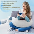 thumbnail image 2 of Gaming Pillow Arm Support Pillow for Bed & Sofa: Ergonomic U-Shaped Lap Pillow with Elbow Rest for Adults & Kids - Reduces Arm Pain & Fatigue During Gaming, Reading, Working & Crocheting, 2 of 7