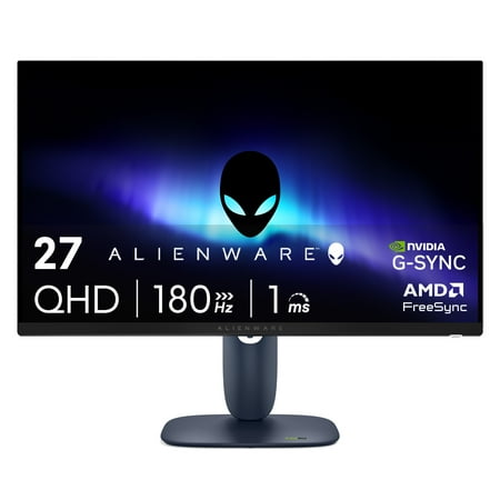 Alienware 27 Gaming Monitor 27" QHD 180Hz IPS Anti-glare Computer Display Black, AW2725DM