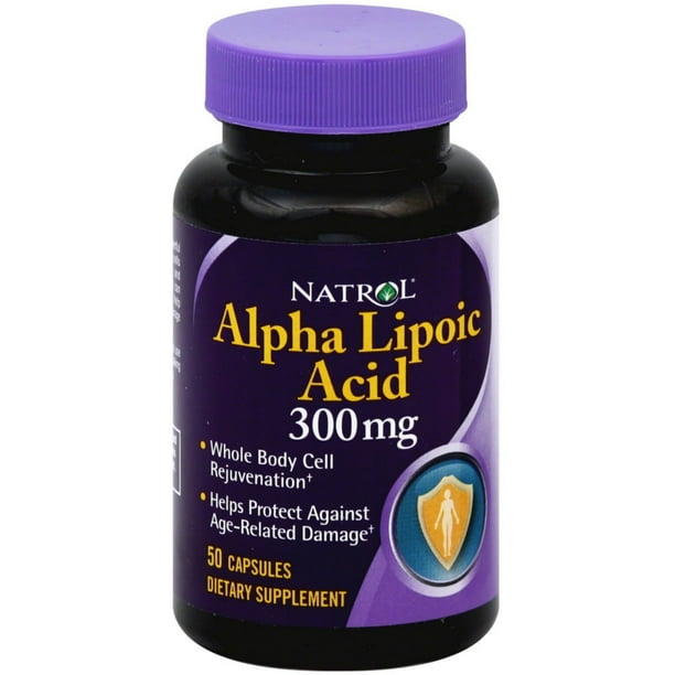 2 Pack Natrol Alpha Lipoic Acid 300 mg Capsules 50 ea