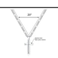 thumbnail image 2 of TINGN Cross Necklaces Gifts for Men Silver/Black/Gold Cross Necklace Figaro Chain Necklace Jewelry for Men, 2 of 6