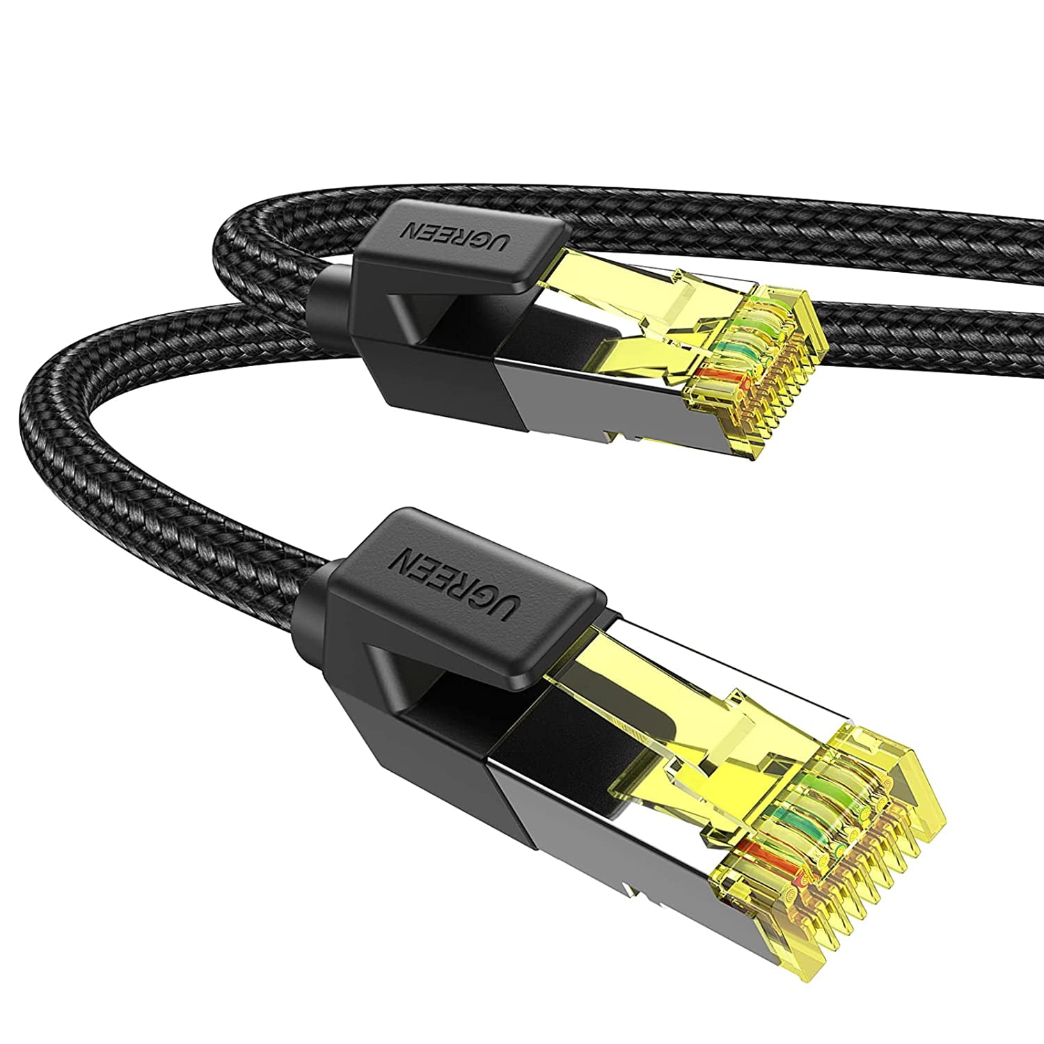 UGREEN Cat 7 Câble Ethernet RJ45 Réseau 10 Gbps 600 MHz FFTP Blindé Cordon  RJ