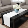 thumbnail image 4 of White Table Runner 120 Inches Long, Modern Simple White Backdrop Kitchen Coffee Dining Table Decoration for Home Party Birthday Wedding Home Decor 13x120 Inches, 4 of 8