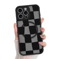 thumbnail image 1 of Funda de teléfono KANGHAR para iPhone 16 Pro de estética mate a cuadros, 1 of 6
