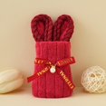 thumbnail image 1 of Feltree Rabbit Shaped Children's Velvet Towel - Soft Handheld Gift for Party Favors, Baby Showers & Kids Birthdays, 1 of 8